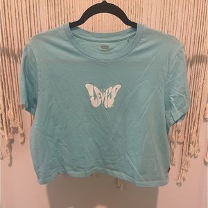 NWOT Levi’s Surf Skate Butterfly Graphic Crop Top Size L